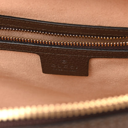 Gucci GG Supreme Monogram Web Small Ophidia Top Handle Shoulder Bag Brown 6 of 9