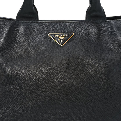 Prada Vitello Daino Tote Black 7 of 11