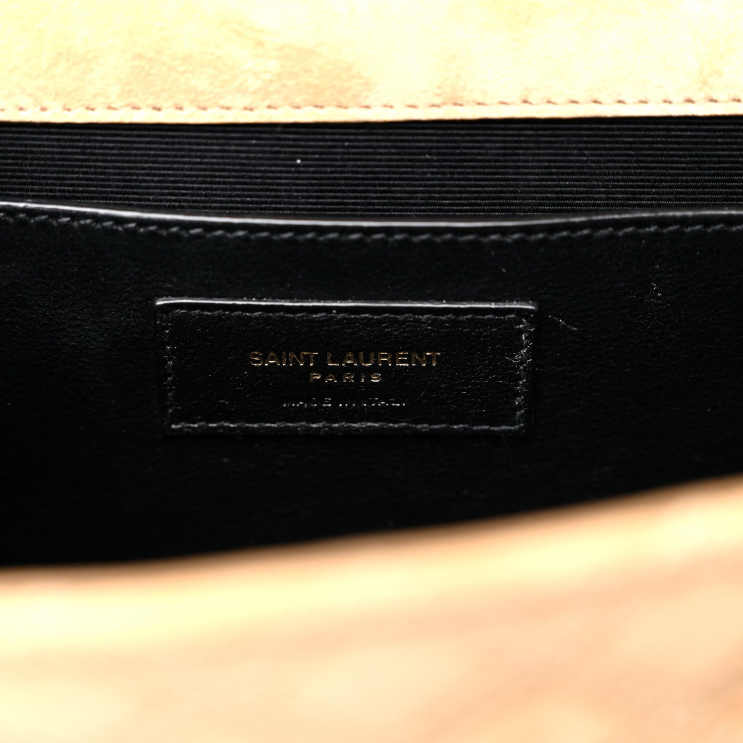 Saint Laurent Suede Mixed Matelasse Triquilt Medium Monogram Envelope Satchel Sea Salt 6 of 14