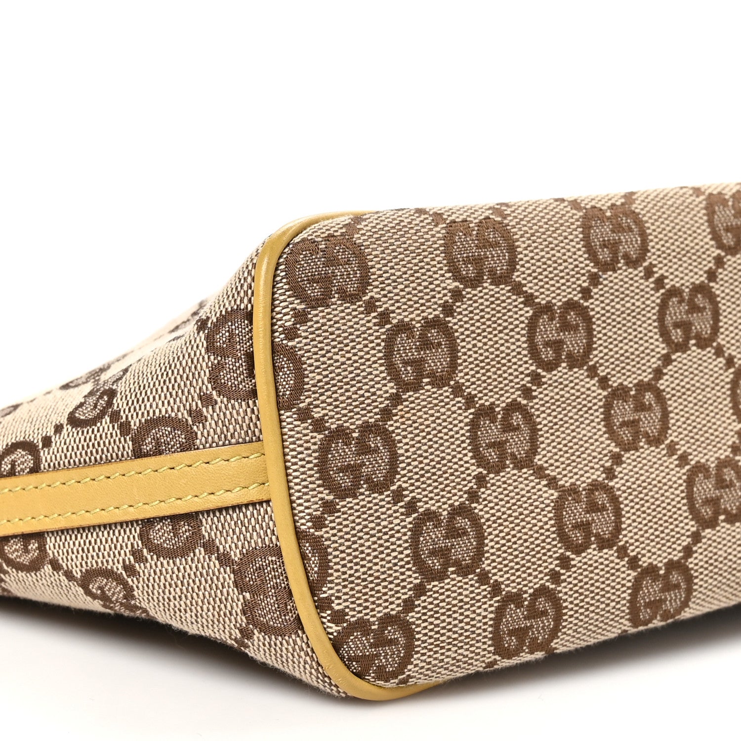 Gucci Monogram Boat Pochette Yellow 9 of 10