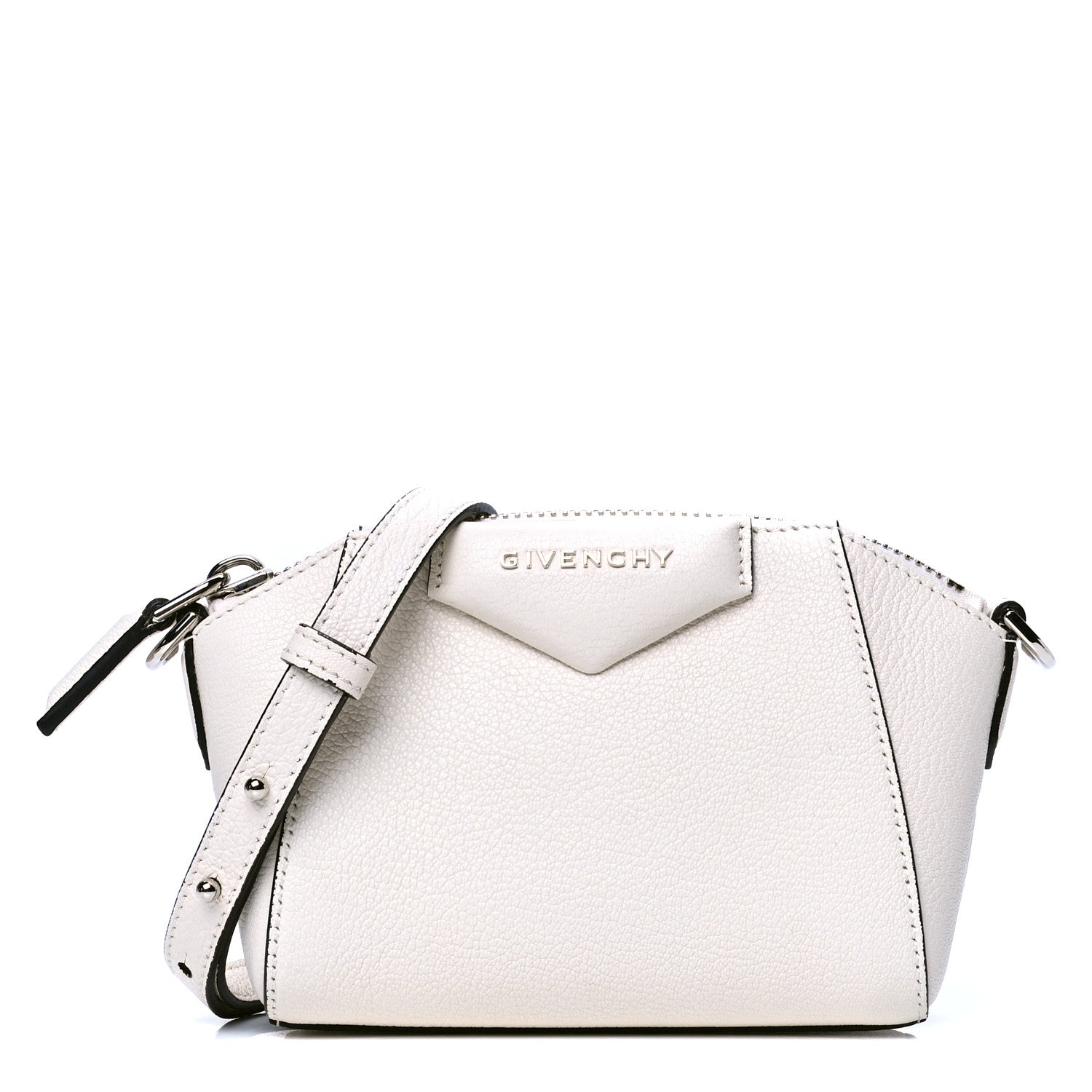 Givenchy Sugar Goatskin Nano Antigona White 1 of 4