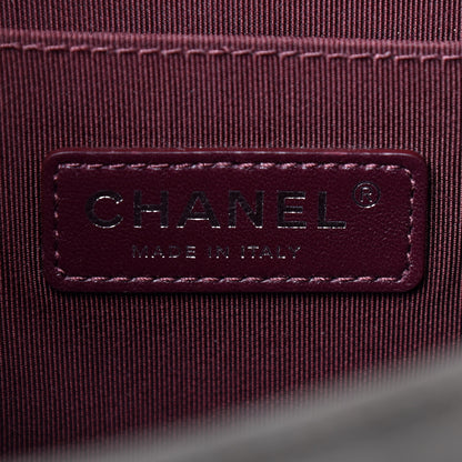 Chanel Iridescent Calfskin Medium Boy Flap Dark Khaki 6 of 9