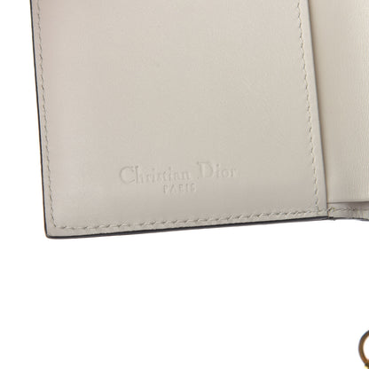 Christian Dior Lambskin Cannage Studded Lady Dior Eden Wallet White 7 of 11