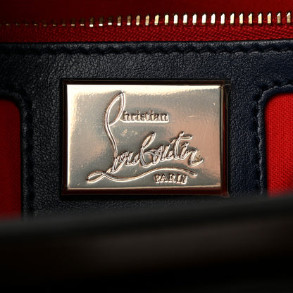 Christian Louboutin Grained Calfskin Embroidered Small Eloise Tote Black Multicolor 6 of 12