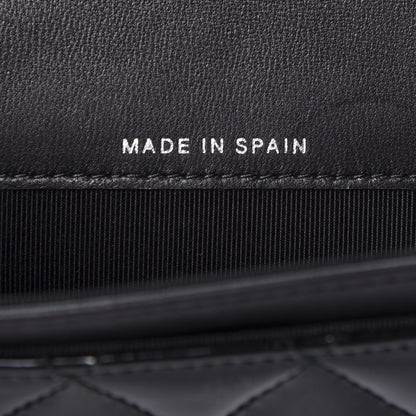 Chanel Patent Quilted Flap Card Holder Black 8 of 9