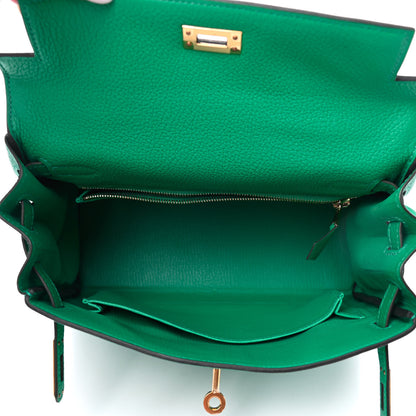 Hermes Togo Kelly Retourne 25 Menthe 6 of 36