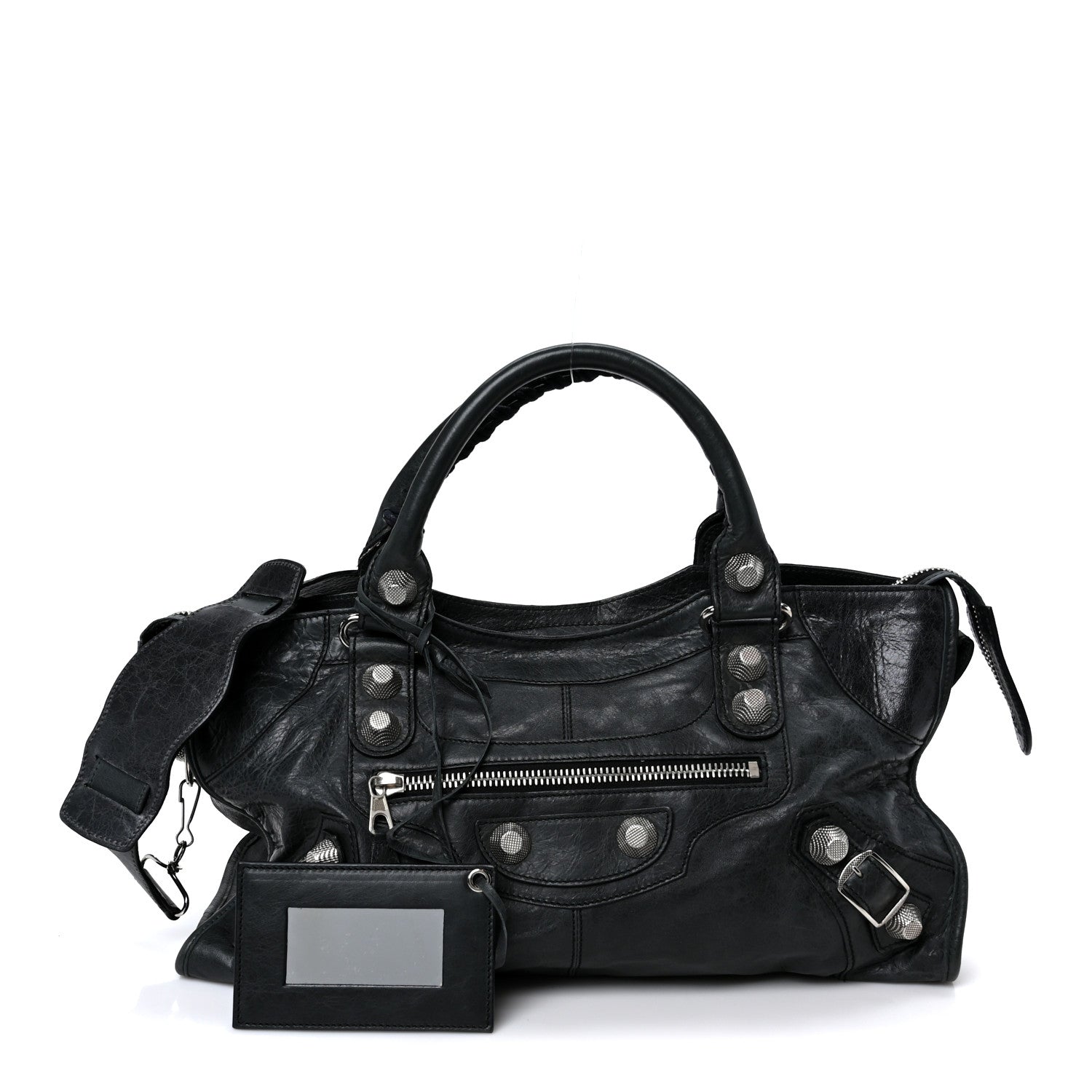 Balenciaga Agneau Giant 21 Silver Hardware Part Time Black 2 of 10