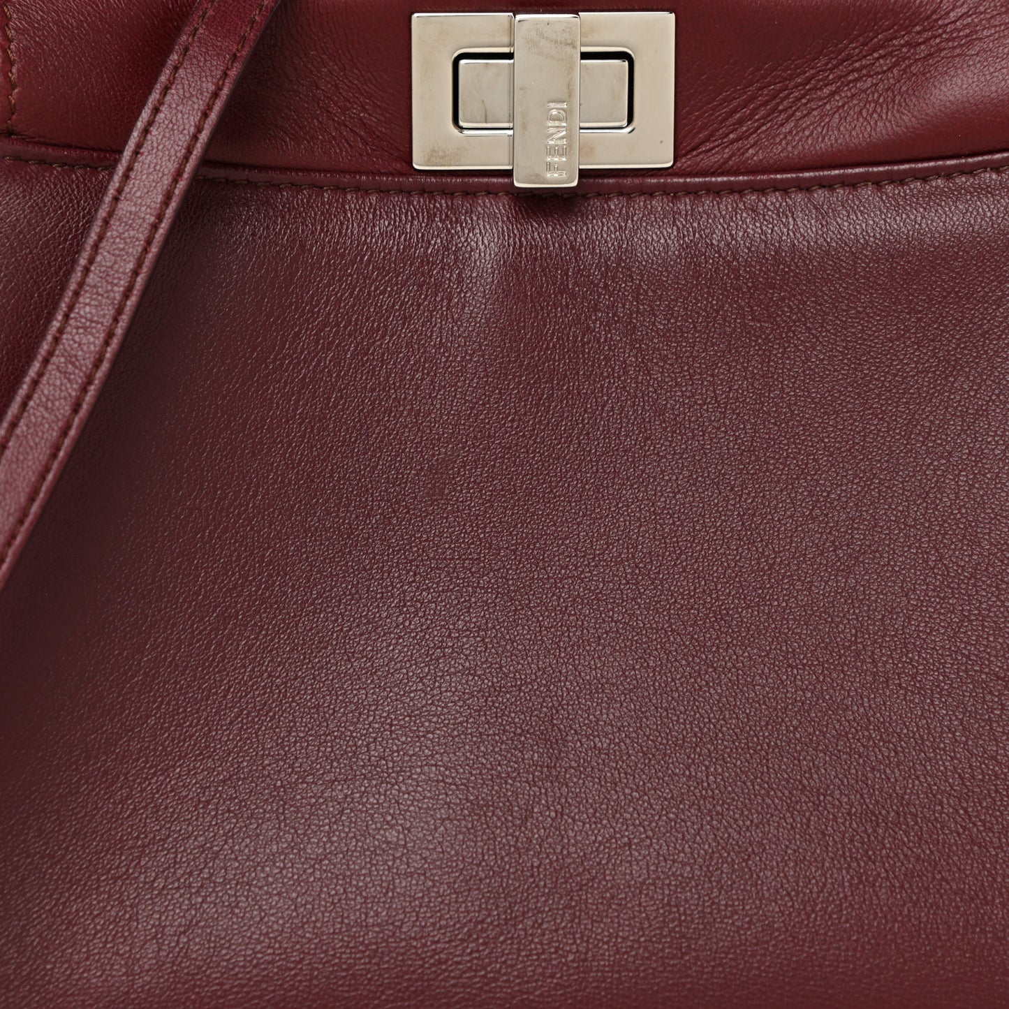 Nappa Mini Peekaboo Iconic Satchel Bordeaux