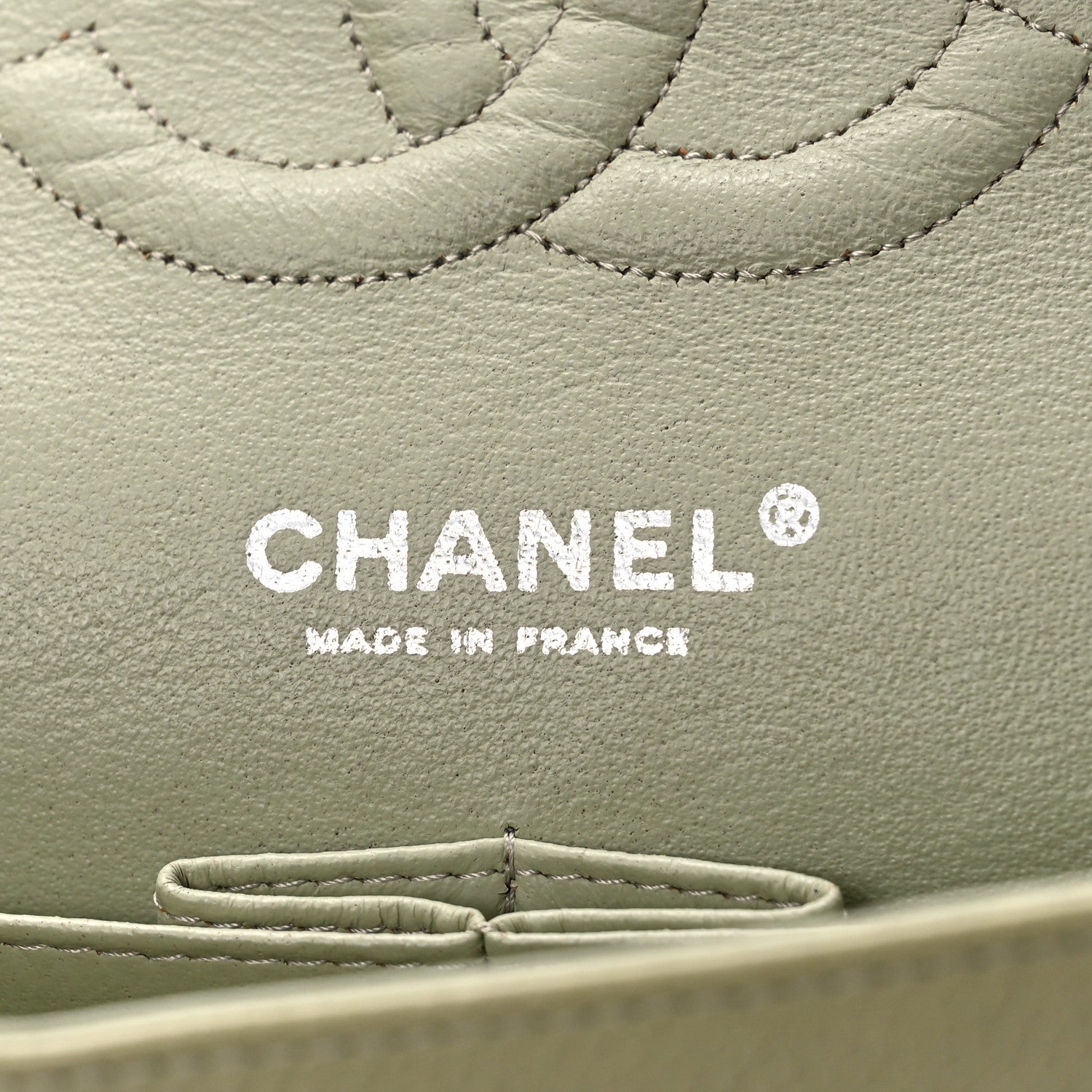Chanel Caviar Quilted Medium Double Flap Light Green 6 of 10