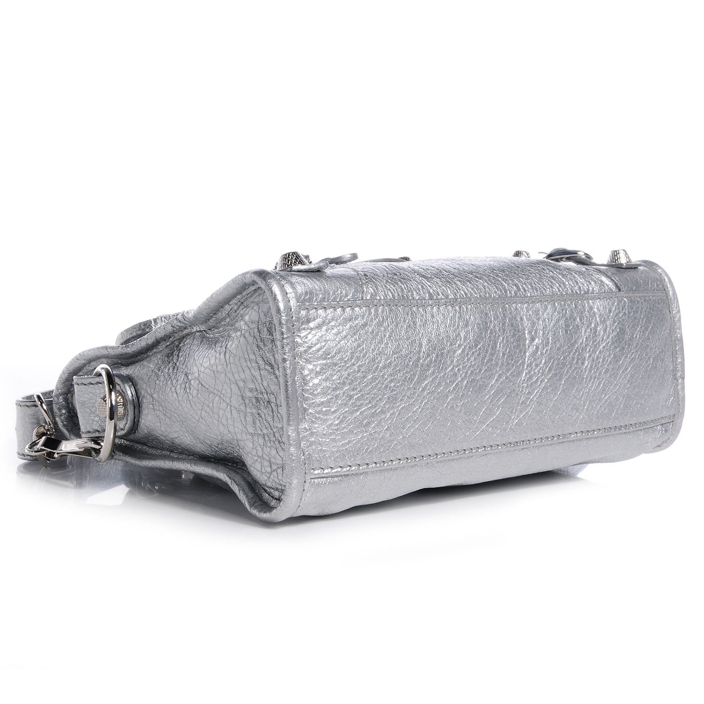 Agneau Giant 12 Silver Hardware Mini City Gris Aluminum