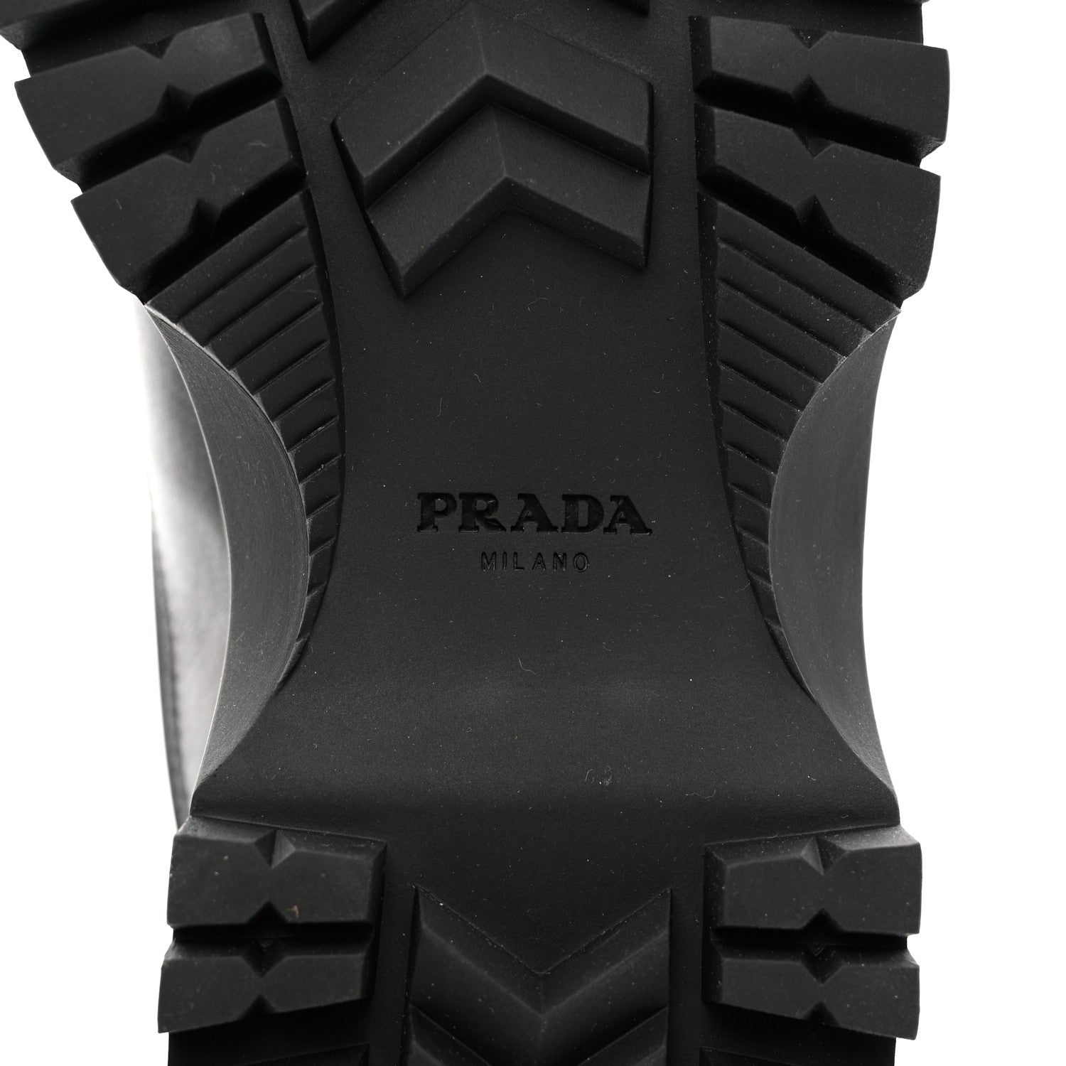 Prada Calfskin Nylon Shearling Metal Triangle Logo Brixxen Boots 37.5 Black 6 of 9
