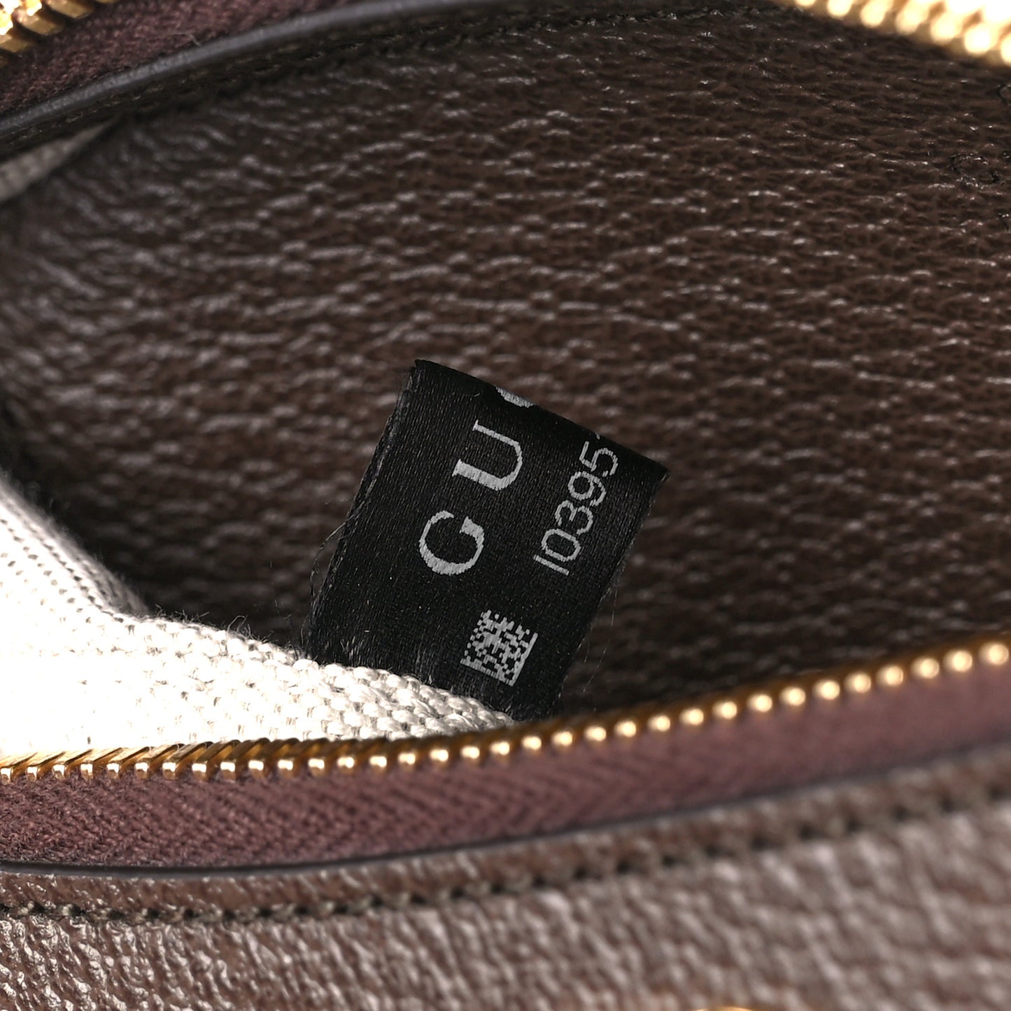 GG Supreme Monogram Textured Dollar Calfskin Web Small Ophidia GG Handbag Beige Ebony New Acero