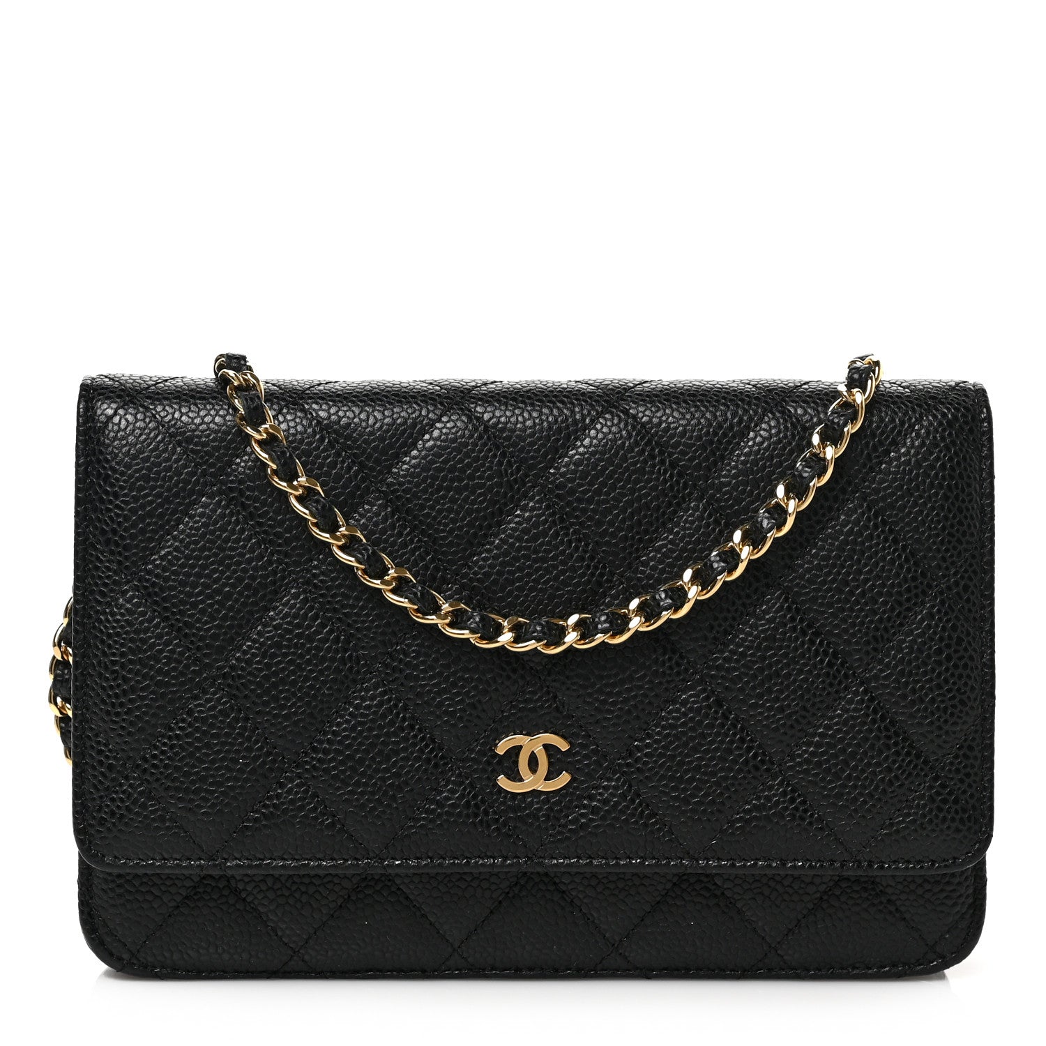 Chanel Caviar Quilted Wallet on Chain WOC Black 1 of 9