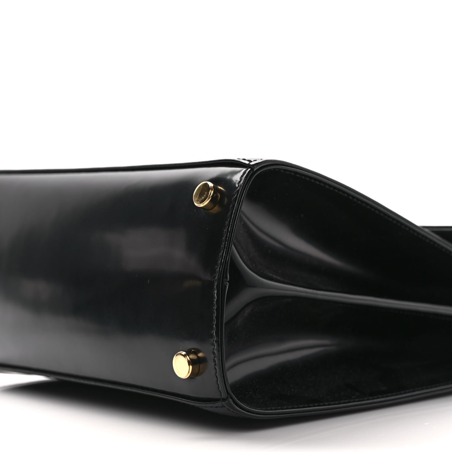 Salvatore Ferragamo Brushed Off Calfskin Iconic Top Handle Bag Black 8 of 8
