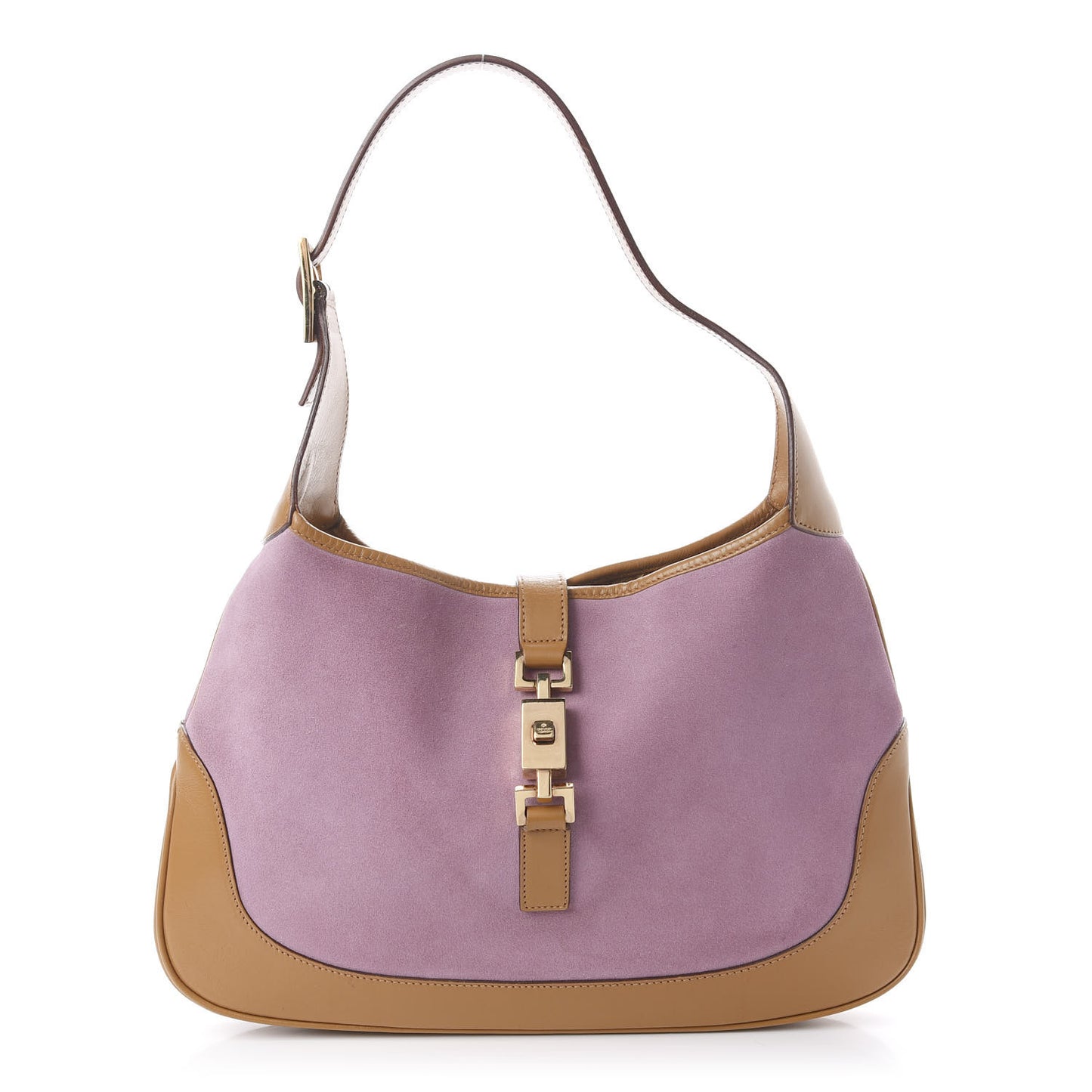 Suede Jackie O Hobo Pink Light Brown