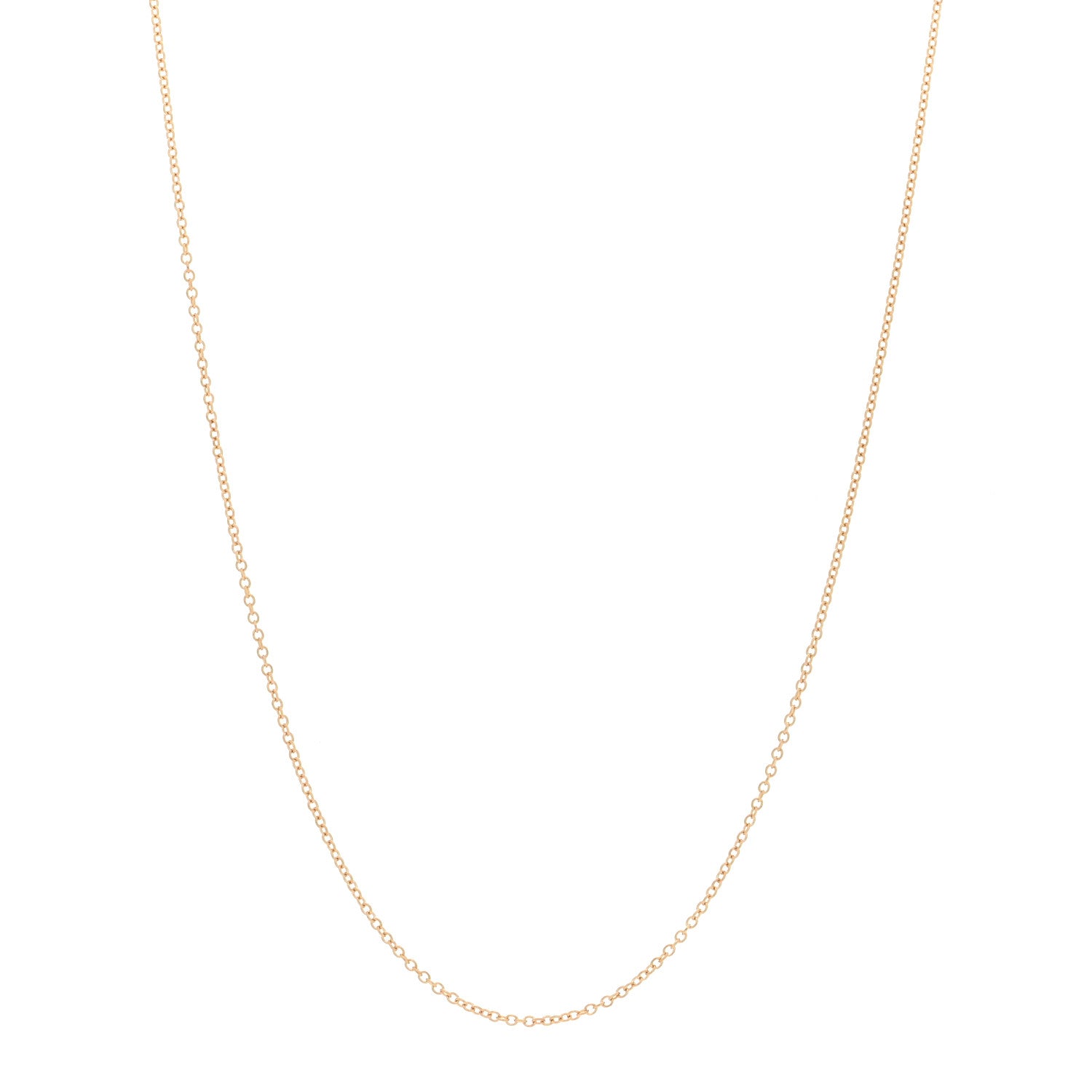 David Yurman 18K Yellow Gold 1mm Chain Necklace 1 of 4