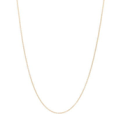 David Yurman 18K Yellow Gold 1mm Chain Necklace 1 of 4
