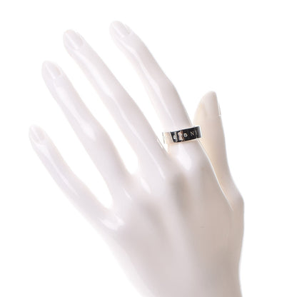 Tiffany Sterling Silver Diamond Locks Ring 53 6.25 2 of 9