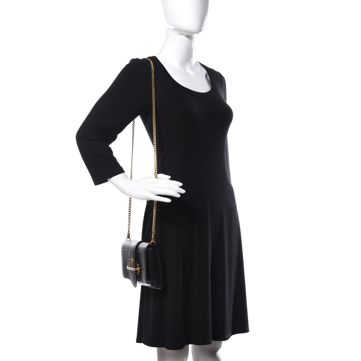 Saffiano City Calf Cahier Belt Bag Black