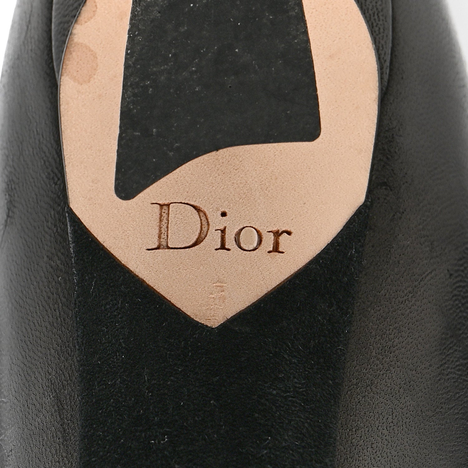 Christian Dior Nappa Over The Knee Bow Boots 37.5 Black 6 of 7