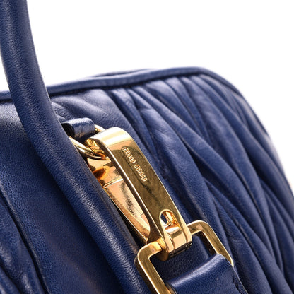 Miu Miu Nappa Matelasse Tote Blue 10 of 14