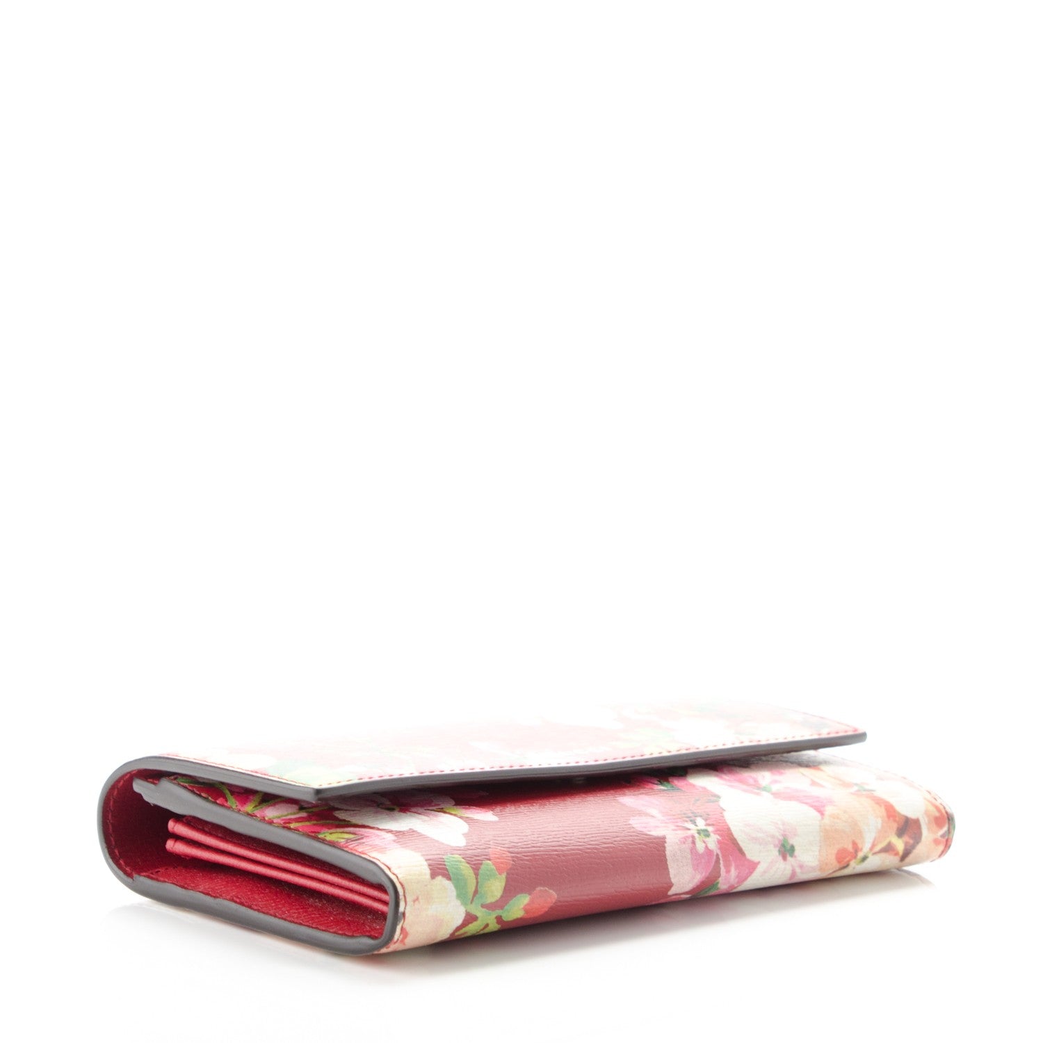 Gucci Calfskin Blooms Print Continental Wallet Romantic Cherry Multicolor 4 of 7