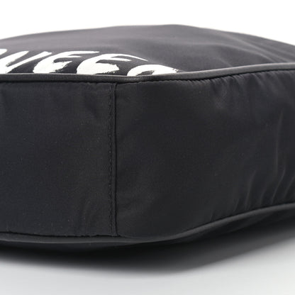 Alexander McQueen Nylon Painted Logo Messenger Bag Black 9 of 9