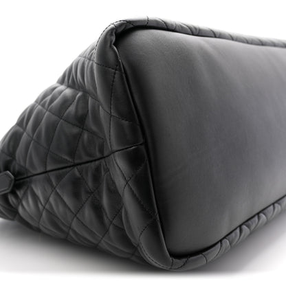 Saint Laurent Calfskin Quilted ES Giant Travel Bag Black 8 of 9