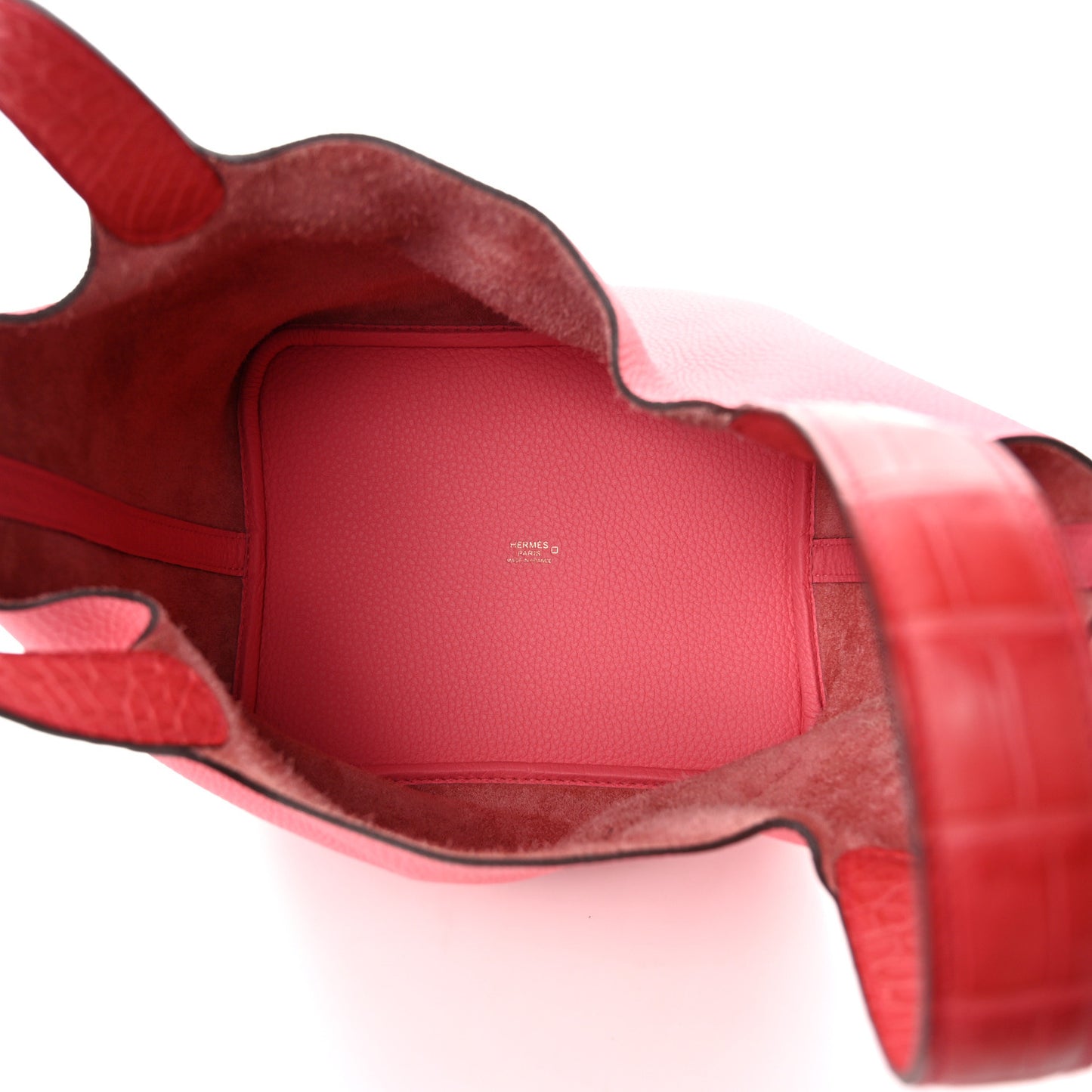 Taurillon Clemence Matte Alligator Picotin Lock Touch 22 Rose Azalee Bougainvillea