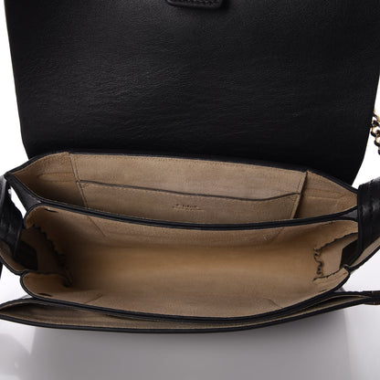 Chloe Suede Calfskin Small Faye Shoulder Bag Black 5 of 7