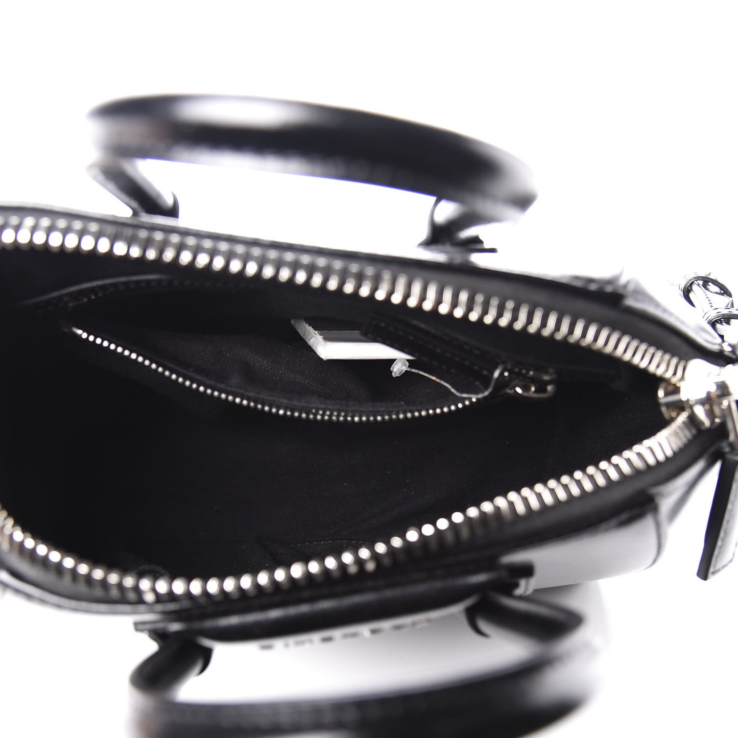 Shiny Lord Calfskin Mini Antigona Black