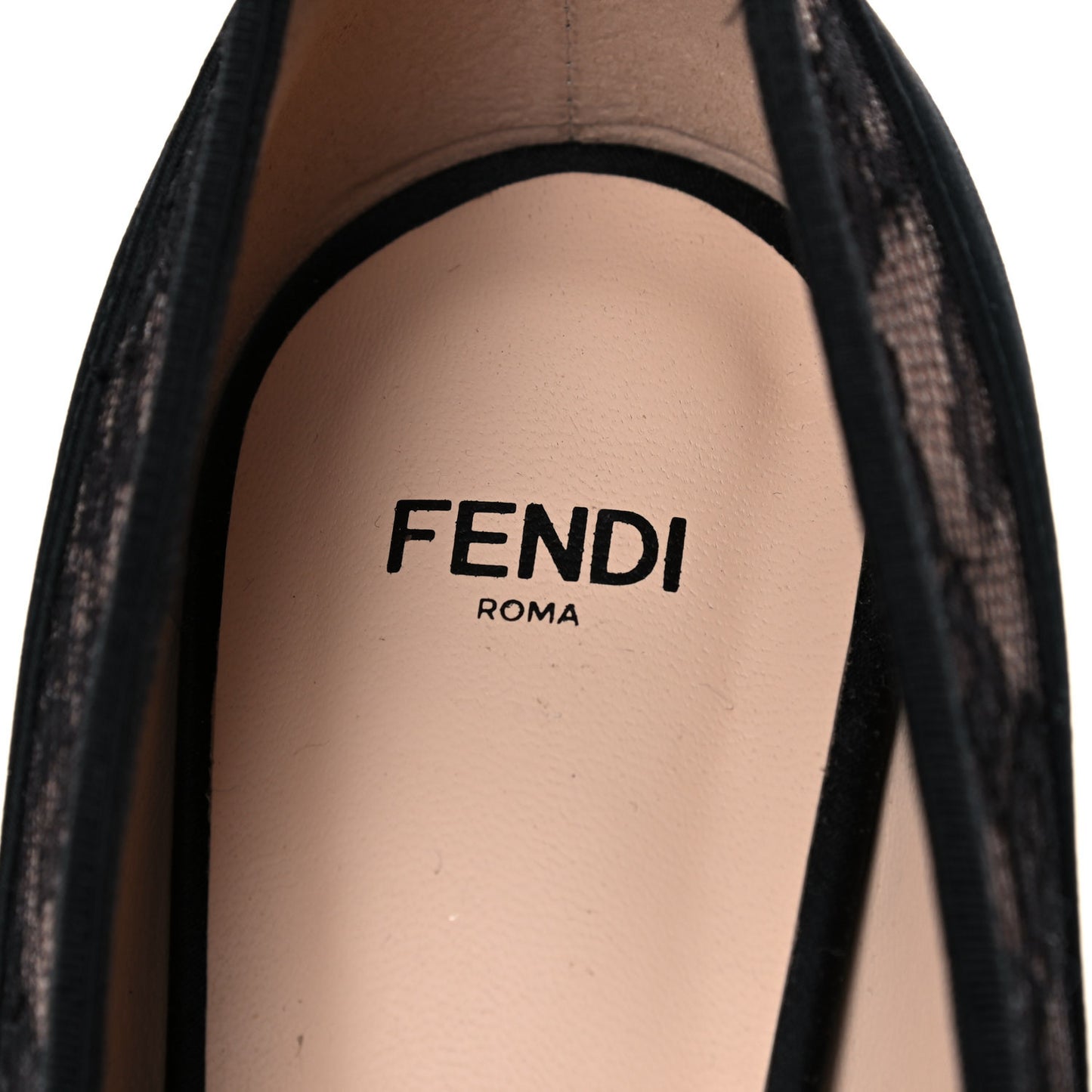 Satin Lace Promenade Pumps 38 Black Skin