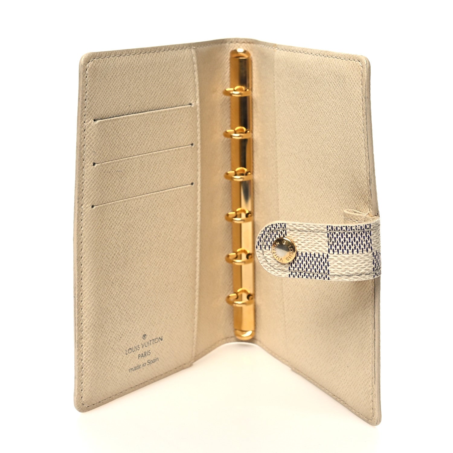 Louis Vuitton Damier Azur Small Ring Agenda Cover 5 of 7