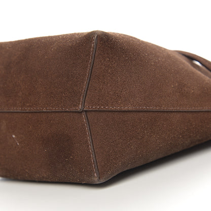 Mansur Gavriel Suede Mini Bucket Bag Chocolate 9 of 10