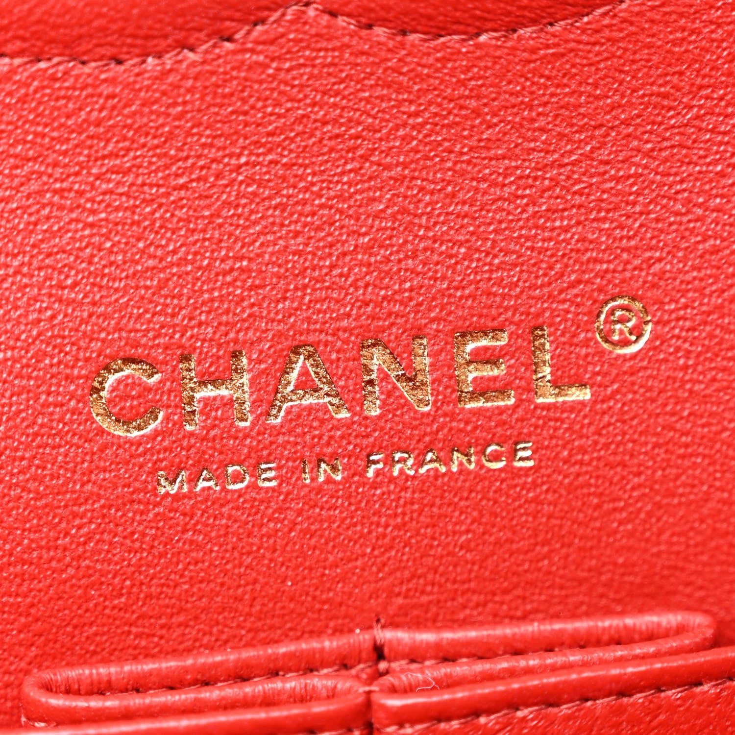 Chanel Lambskin Quilted Medium Double Flap Red 6 of 10