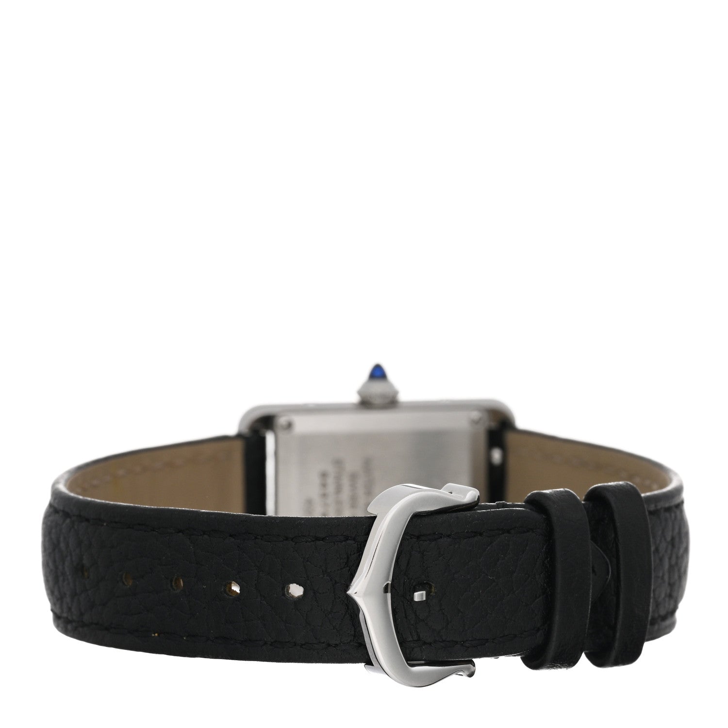 Cartier Stainless Steel Calfskin 22mm Must de Cartier Tank Quartz Watch 3 of 5