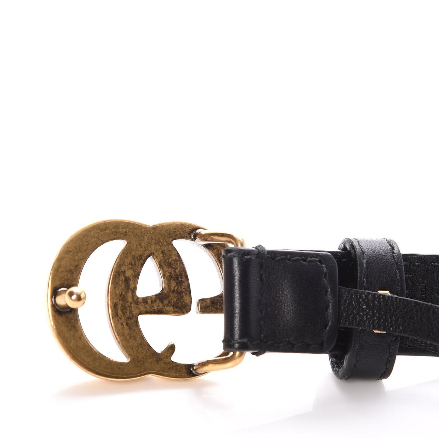 Calfskin Double G 20mm Belt 80 32 Black
