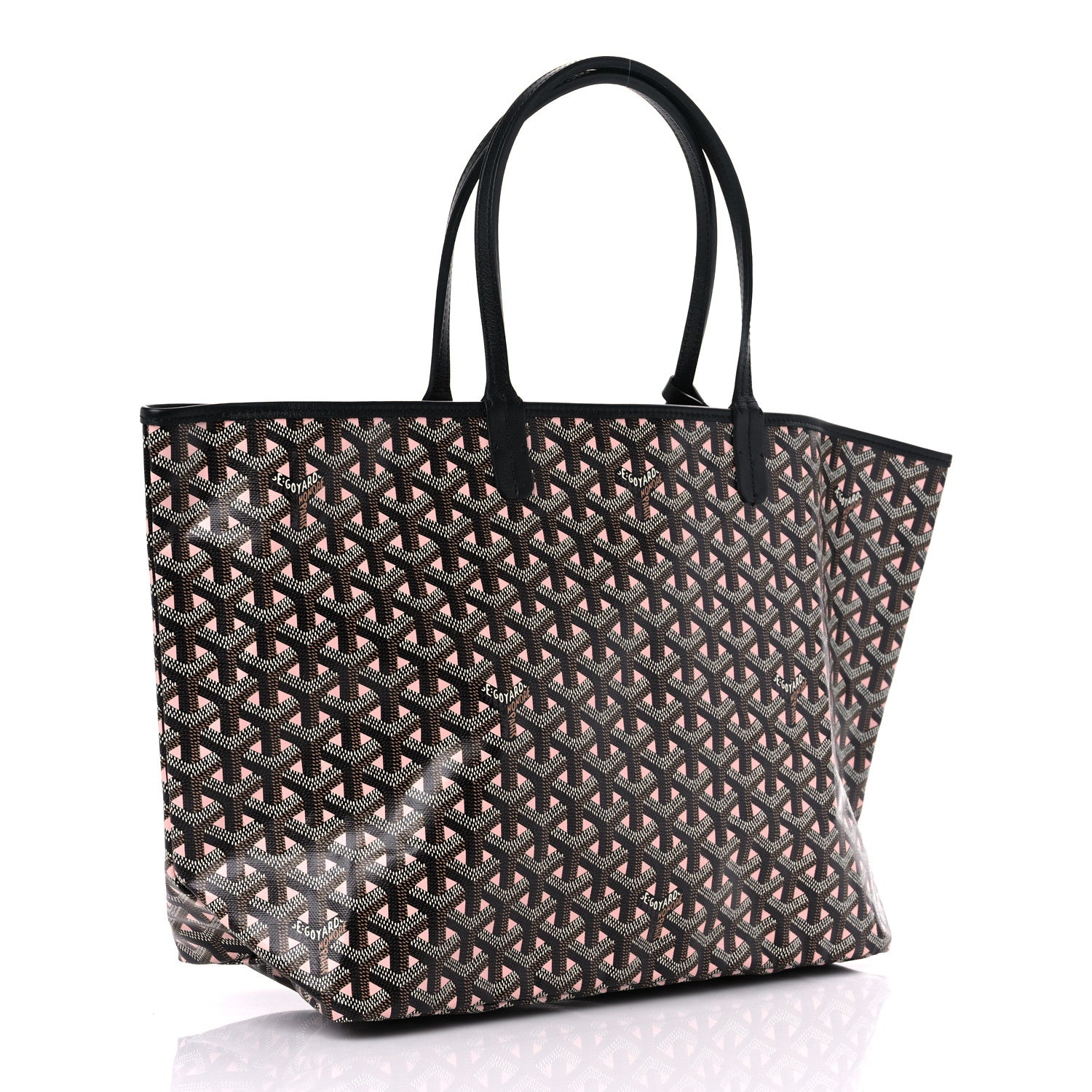 Goyard Goyardine Saint Louis Claire Voie PM Black Pink 4 of 10