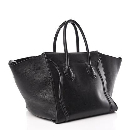 Celine Smooth Calfskin Medium Phantom Luggage Black 3 of 20