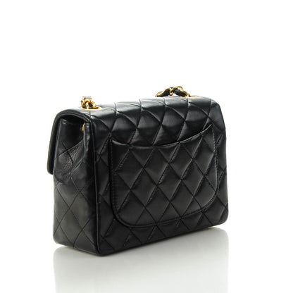 Chanel Lambskin Quilted Mini Square Flap Black 3 of 9
