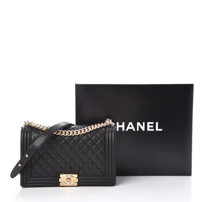 Chanel Caviar Quilted New Medium Boy Flap Black 8 of 8