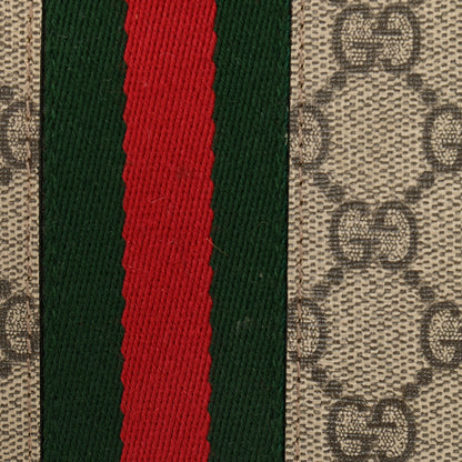 Gucci GG Supreme Monogram Web Mini Ophidia Round Shoulder Bag Brown 12 of 12