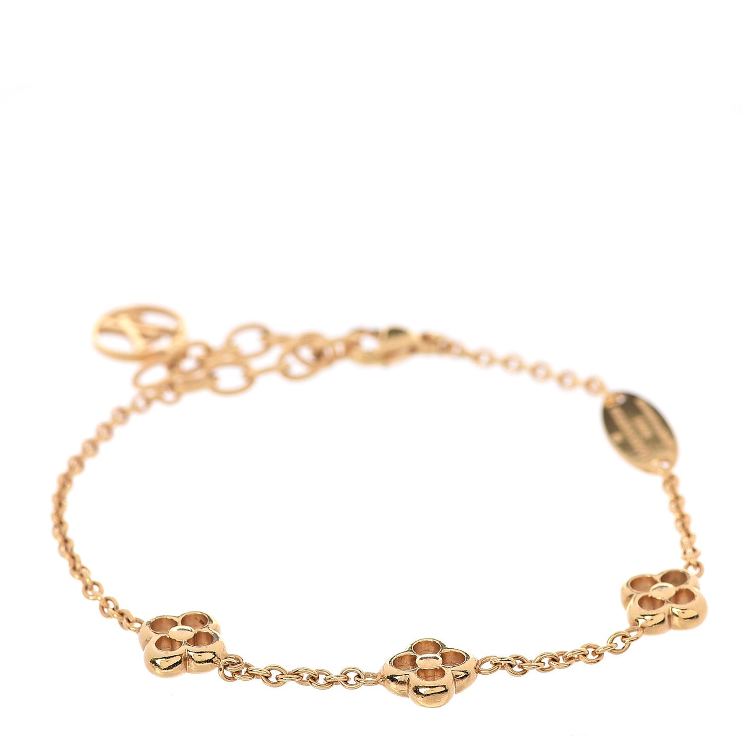 Brass Flower Full Bracelet Gold