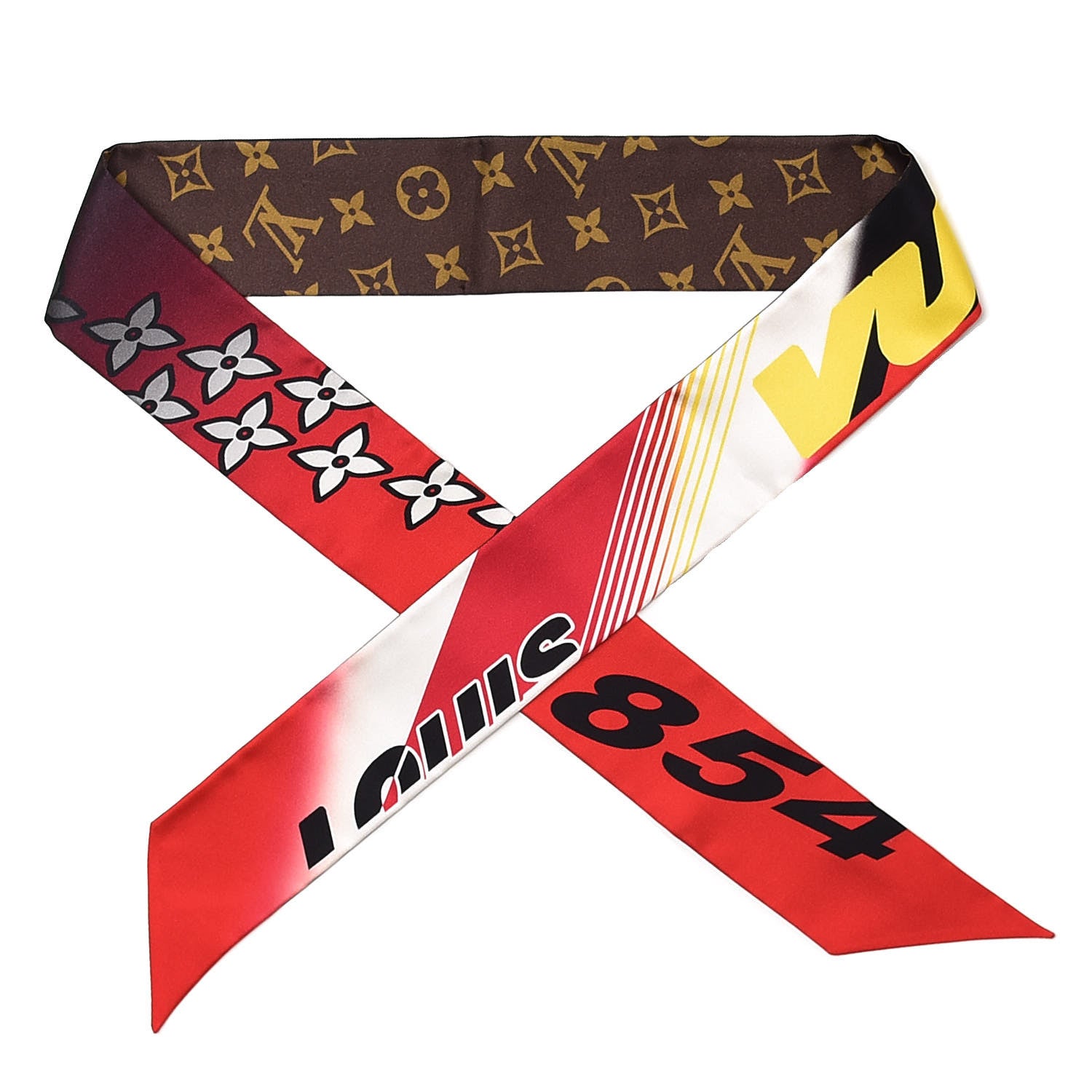Louis Vuitton Silk Monogram Race BB Bandeau 1 of 6