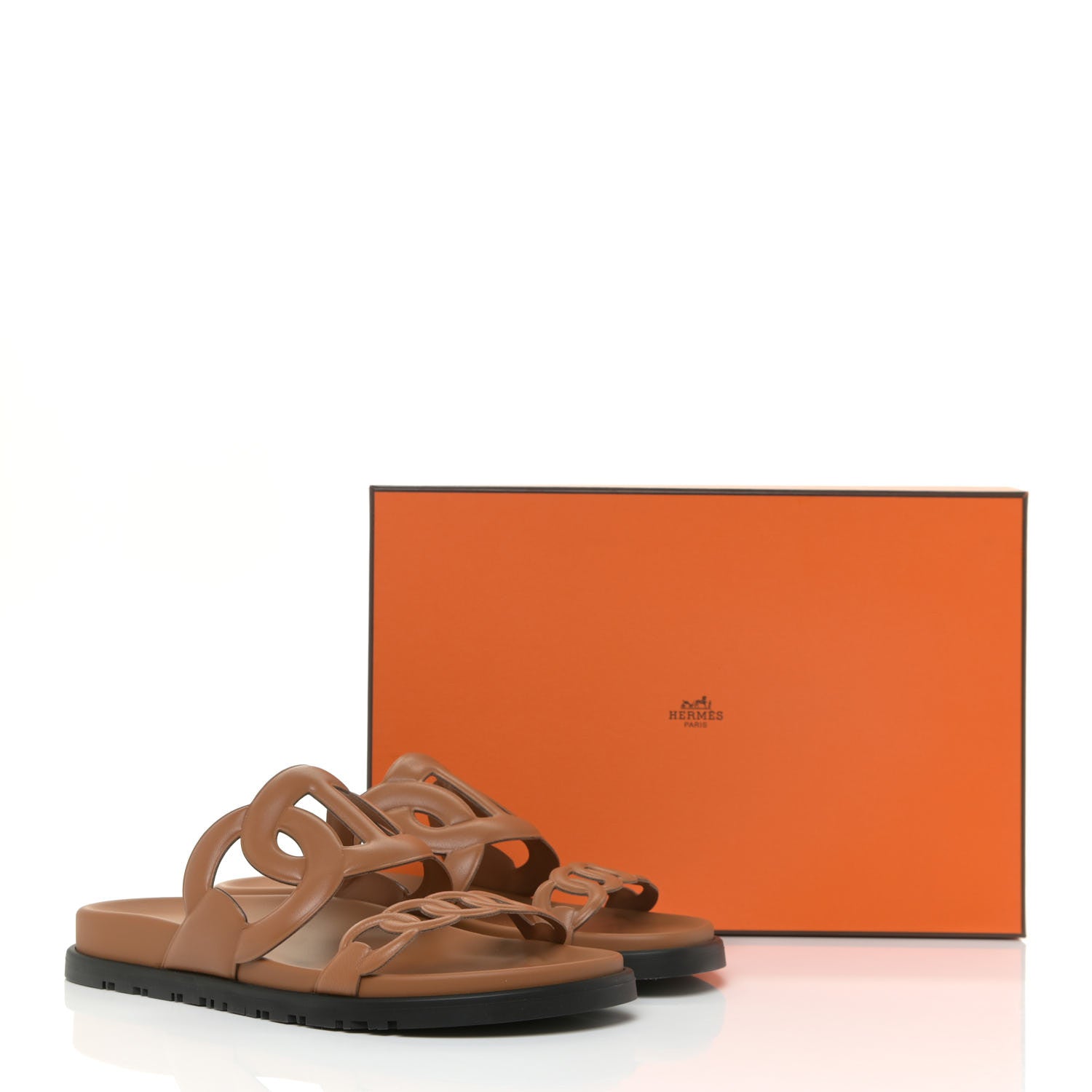Hermes Nappa Extra Sandals 38 Naturel 8 of 8