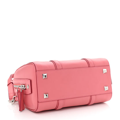 MCM Calfskin Small Essential Boston Bag Pink 4 of 15