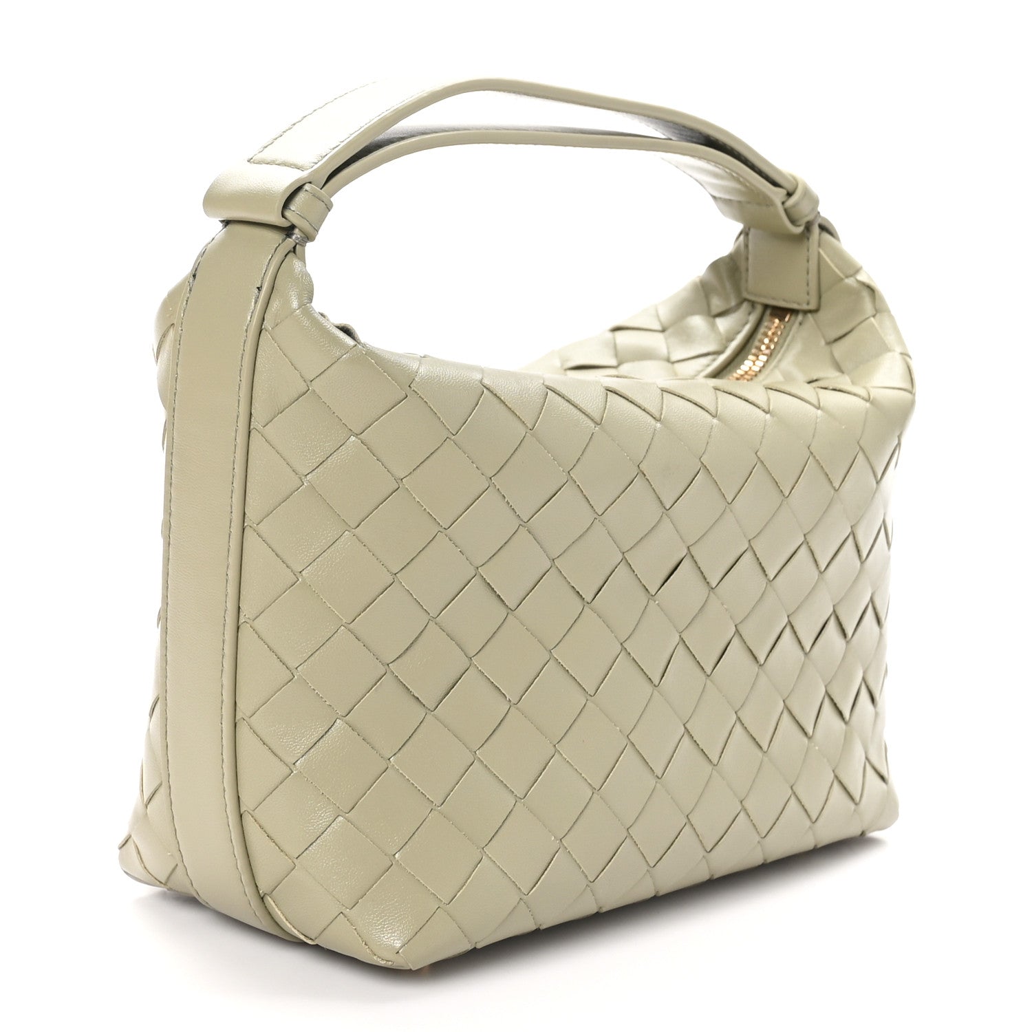 Bottega Veneta Calfskin Nappa Intrecciato Mini Wallace Travertine 3 of 10