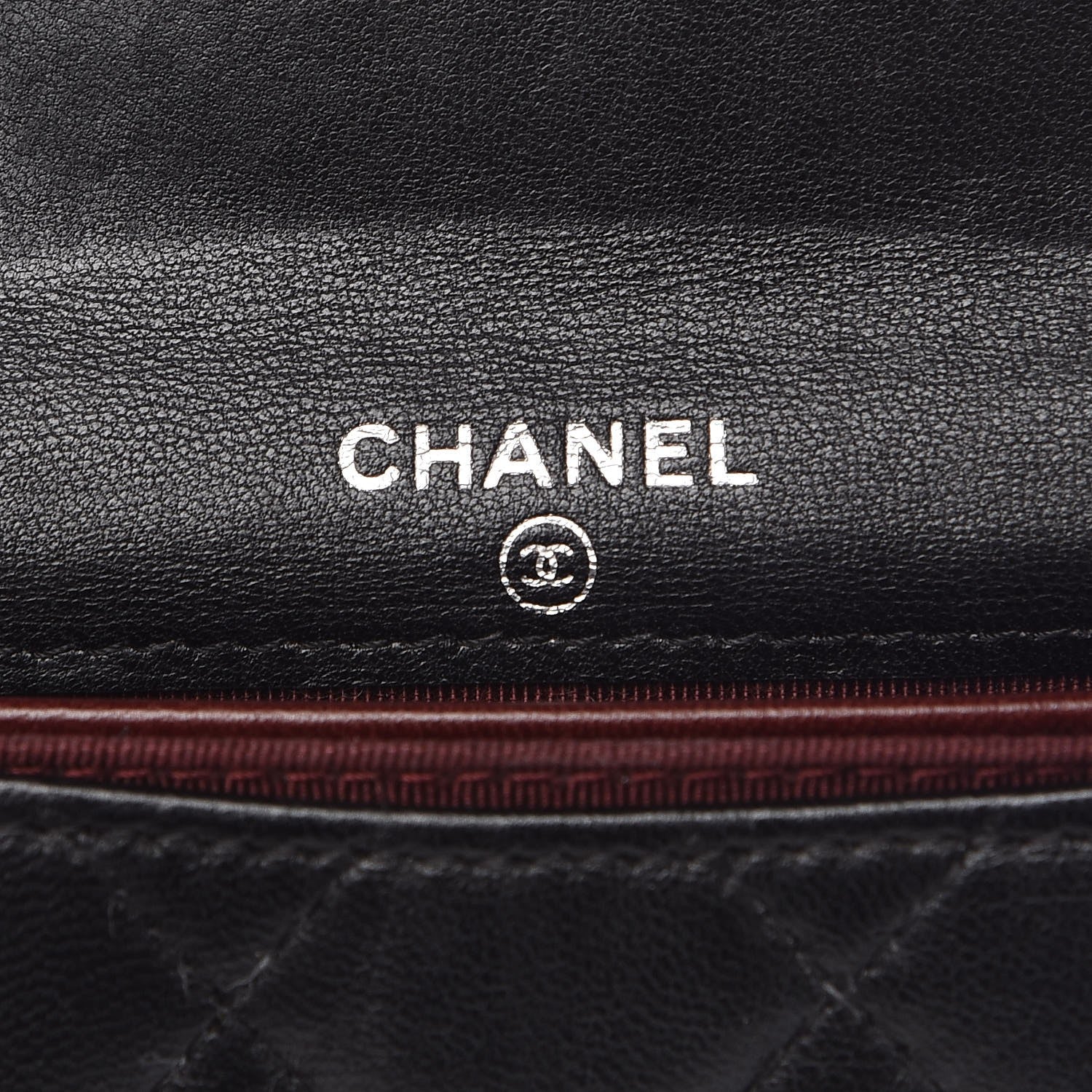 Chanel Lambskin Quilted Flap Card Holder Wallet Black 6 of 11
