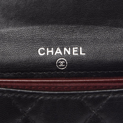 Chanel Lambskin Quilted Flap Card Holder Wallet Black 6 of 11