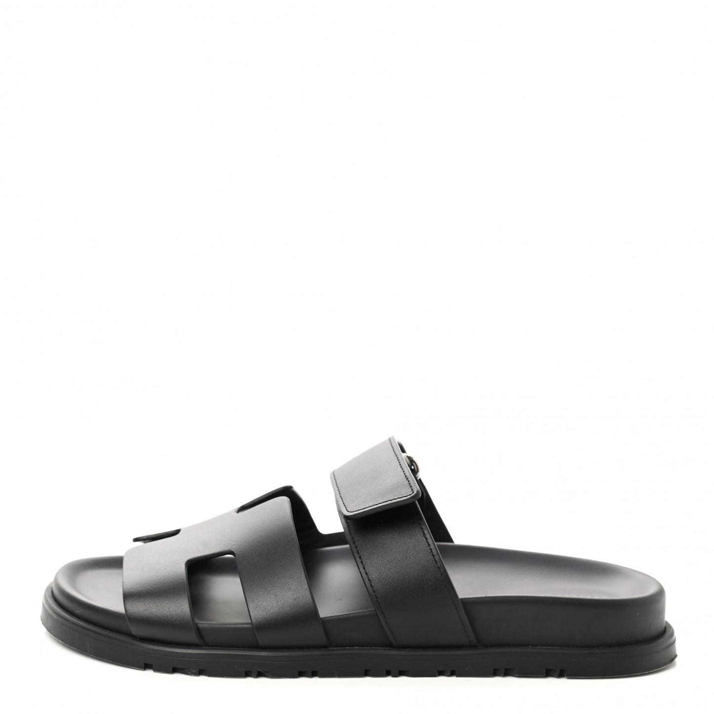 Calfskin Womens Chypre Sandals 37.5 Black